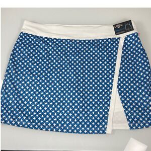 Callaway Golf Skort‎ XL Blue Sea Star TrueSculpt Opti-Dri Women's Skirt NEW